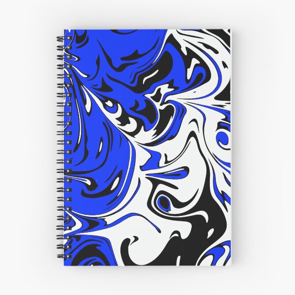 Item preview, Blue white black Liquid Abstract Art  designed and sold by Tshirtstory.