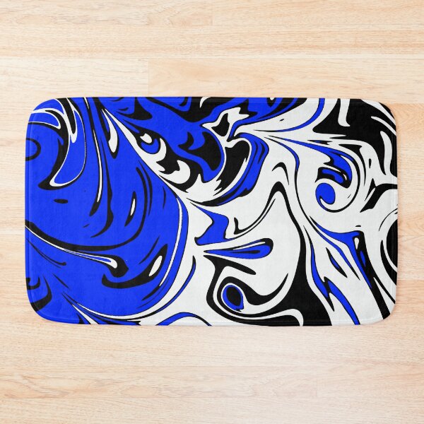 Item preview, Blue white black Liquid Abstract Art  designed and sold by Tshirtstory.