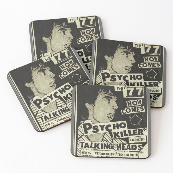 Item preview, Psycho Killer - Talking Heads post-punk concert poster 1977 Classic designed and sold by RosariafDefrosa.