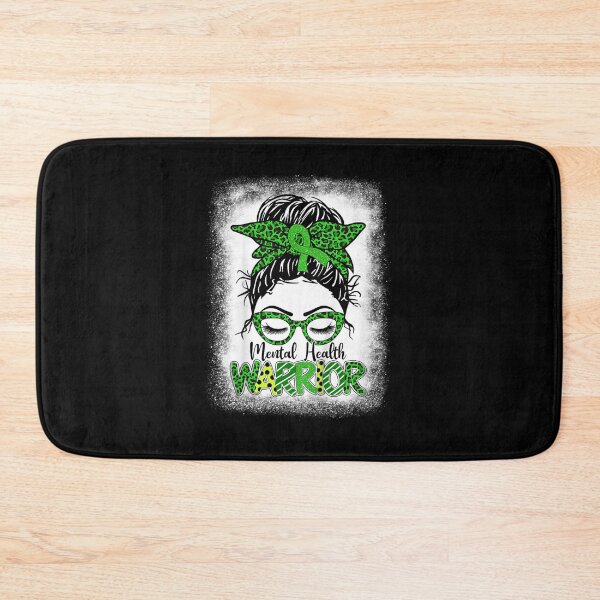 Artikelvorschau, Mental Health Warrior Messy Bun Women Mental Health Matters  entworfen und verkauft von AdonisShop.