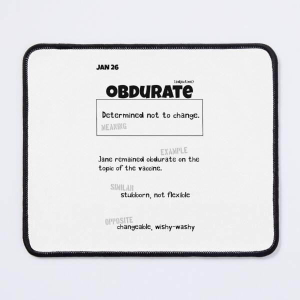 Item preview, January 26 Obdurate designed and sold by Square Root of Squid.