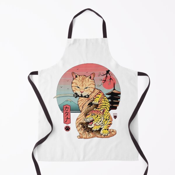 Item preview, Kenjutsu Cat with tiger tattoo designed and sold by Annelley.