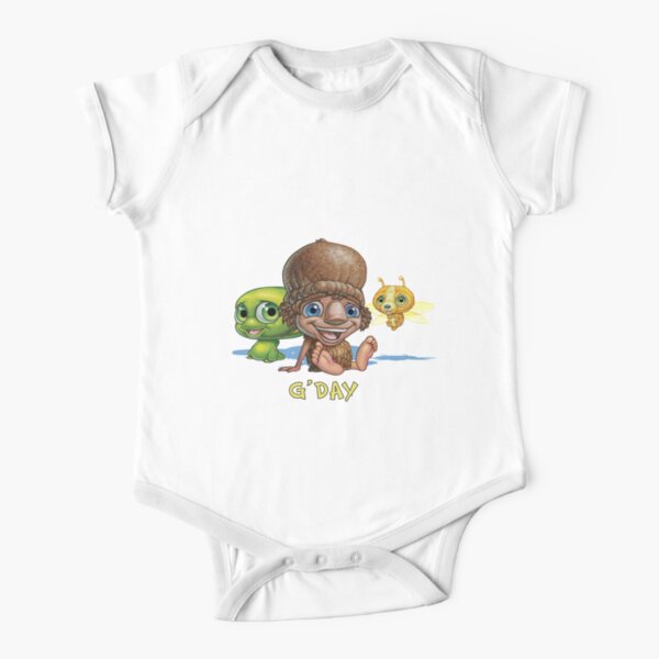 Kip and Pip G'day Short Sleeve Baby One-Piece