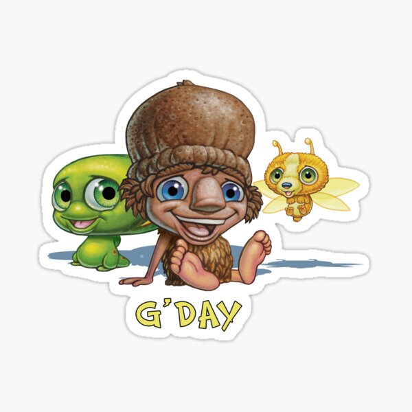 Item preview, Kip and Pip G'day designed and sold by Mythic Australia.