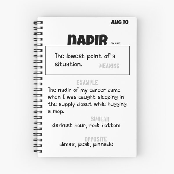 Item preview, August 10 Nadir designed and sold by Square Root of Squid.