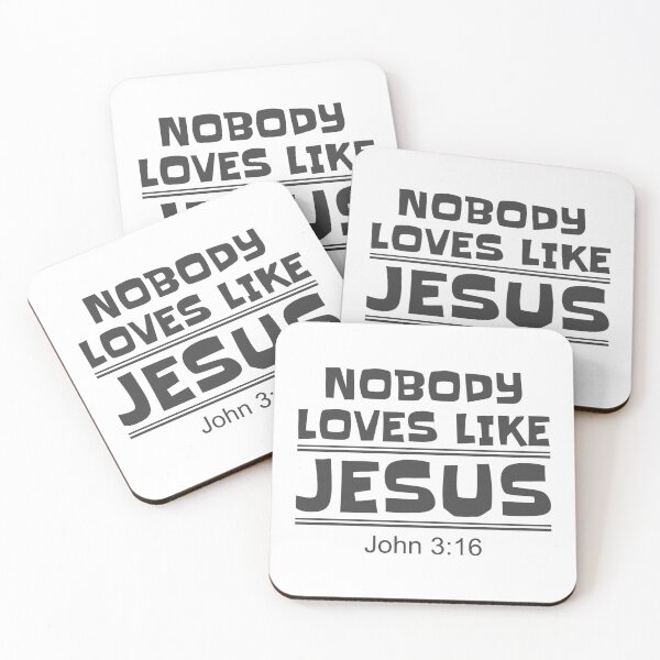 Item preview, Christian Design - Nobody Loves Like Jesus - John 3 verse 16 designed and sold by simplydesignart.