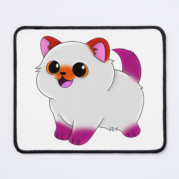 Item preview, Lesbian pride flag cat designed and sold by ManiCreates.