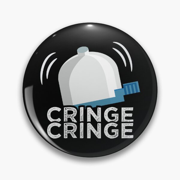 Item preview, Cringe Button Bicycle Bell Meme Cringe Alert designed and sold by alltheprints.
