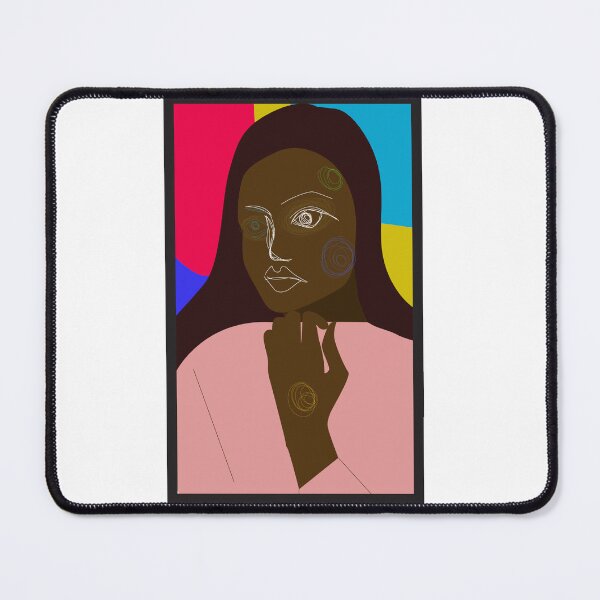 Item preview, a lady thinking abstract body modern art designed and sold by KARTICK DUTTA.
