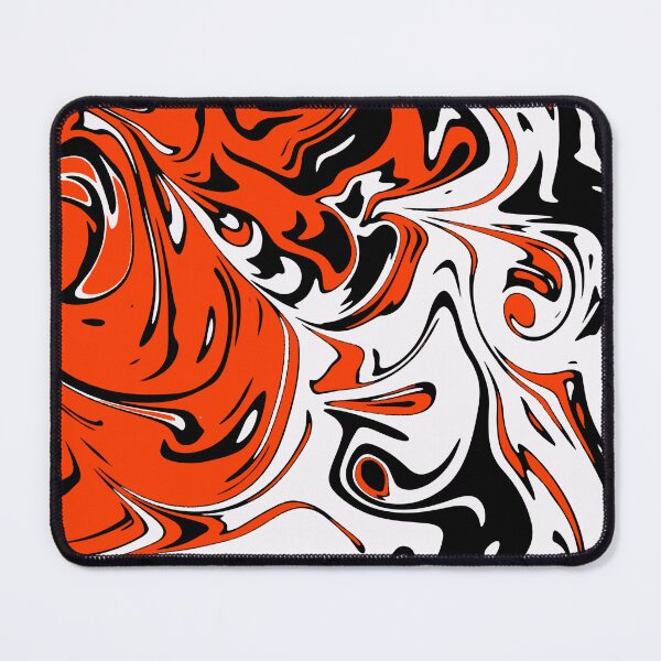 Item preview, Orange white black Liquid Abstract Art  designed and sold by Tshirtstory.