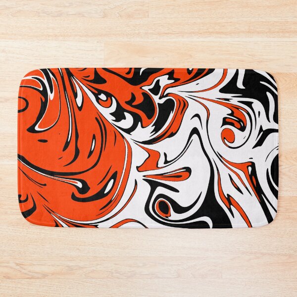 Item preview, Orange white black Liquid Abstract Art  designed and sold by Tshirtstory.