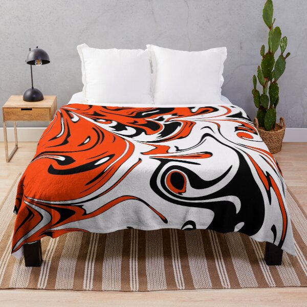 Item preview, Orange white black Liquid Abstract Art  designed and sold by Tshirtstory.