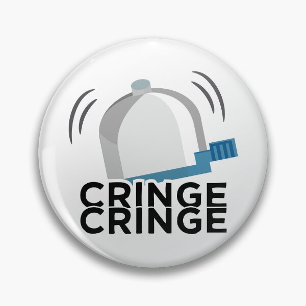 Item preview, Cringe Button Bicycle Bell Meme Cringe Alert designed and sold by alltheprints.