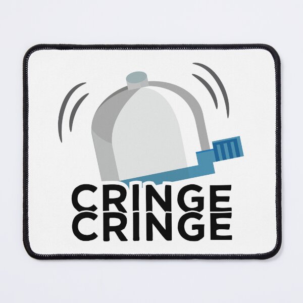 Item preview, Cringe Button Bicycle Bell Meme Cringe Alert designed and sold by alltheprints.