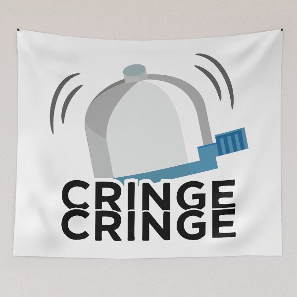 Item preview, Cringe Button Bicycle Bell Meme Cringe Alert designed and sold by alltheprints.