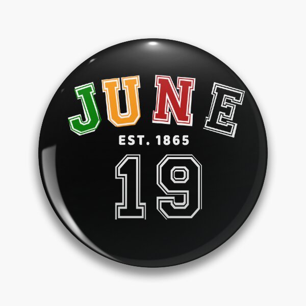 Item preview, Varsity June 19 Black Pride Juneteenth 2022 Fathers Day Gift Emancipation Black Power 1865 Black History Month  Afro African American designed and sold by InPrintedWord.