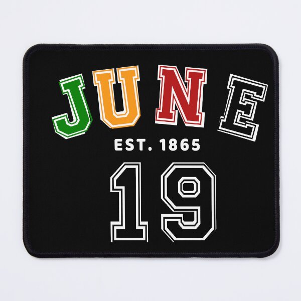 Item preview, Varsity June 19 Black Pride Juneteenth 2022 Fathers Day Gift Emancipation Black Power 1865 Black History Month Afro African American designed and sold by InPrintedWord.