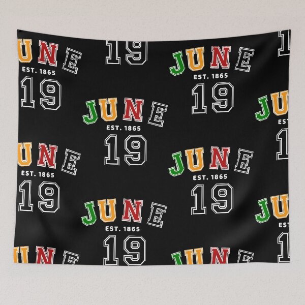 Item preview, Varsity June 19 Black Pride Juneteenth 2022 Fathers Day Gift Emancipation Black Power 1865 Black History Month  Afro African American designed and sold by InPrintedWord.