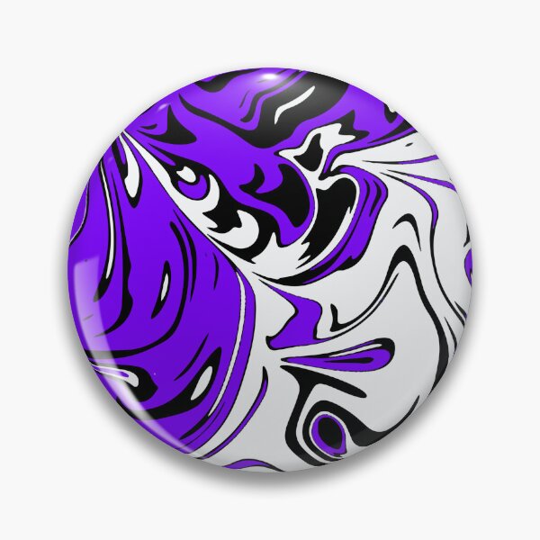 Item preview, Violet white black Liquid Abstract Art  designed and sold by Tshirtstory.