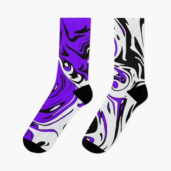 Item preview, Violet white black Liquid Abstract Art  designed and sold by Tshirtstory.