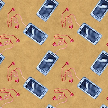 Imagen de la obra Aesthetic Phone Pattern Travel de PatternTale