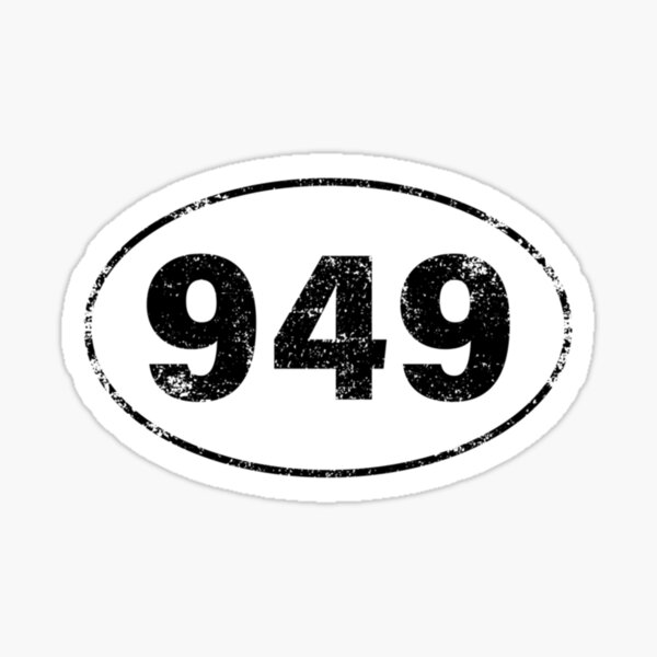 Area Code 949 Stickers For Sale Redbubble