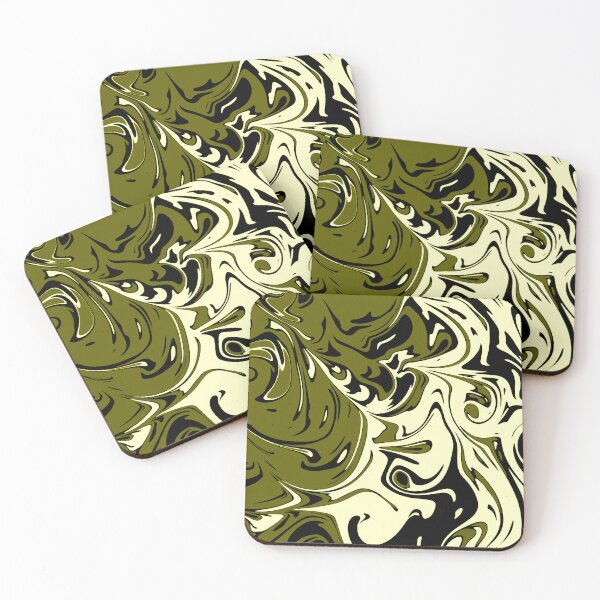 Item preview, Olive Cream Liquid Abstract Art  designed and sold by Tshirtstory.