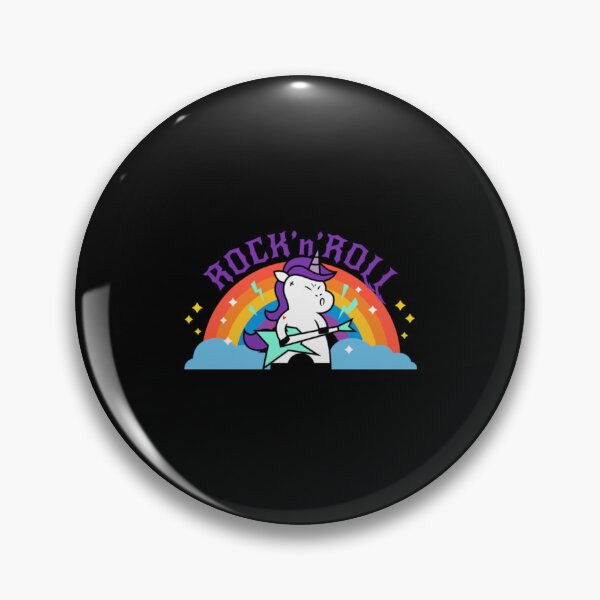 Item preview, ROCKn ROLL RAINBOW BAND FUNNY UNICORN designed and sold by GiaTianes.