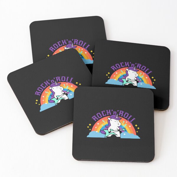 Item preview, ROCKn ROLL RAINBOW BAND FUNNY UNICORN designed and sold by GiaTianes.
