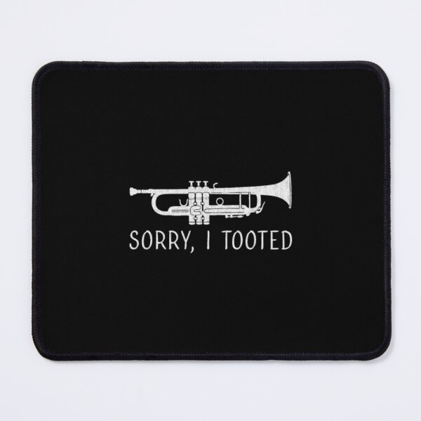 Item preview, Sorry I Tooted Marching Band Trumpet distressed de designed and sold by GiaTianes.