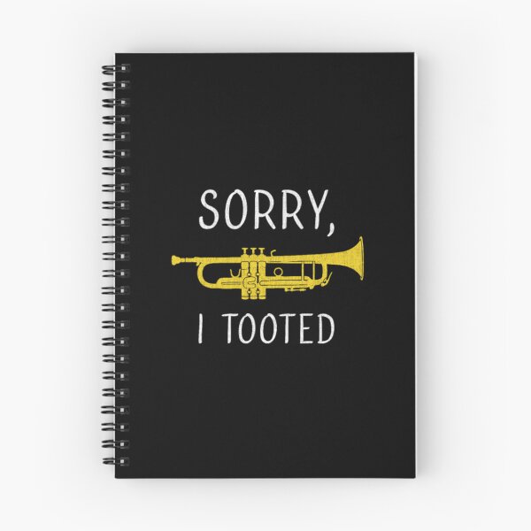 Item preview, Sorry I Tooted Marching Band Trumpet distressed de designed and sold by GiaTianes.