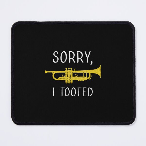 Item preview, Sorry I Tooted Marching Band Trumpet distressed de designed and sold by GiaTianes.