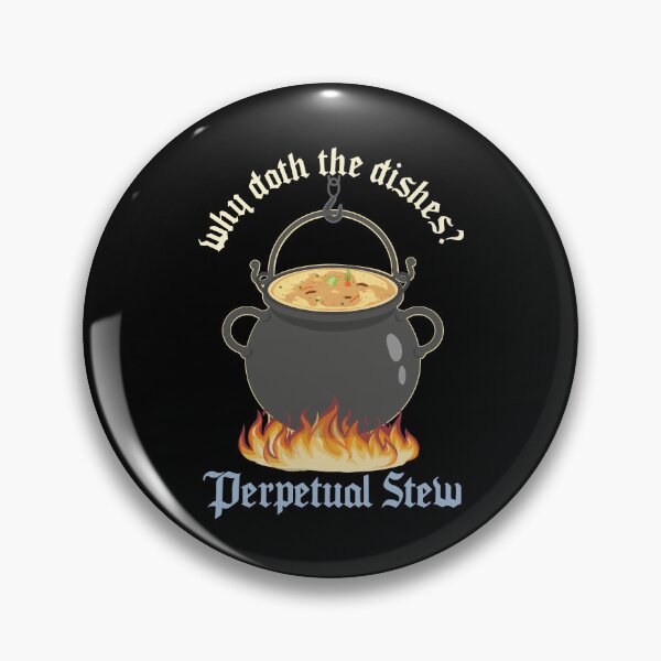 Item preview, Perpetual Stew Broth cauldron Medieval History Studies designed and sold by alltheprints.