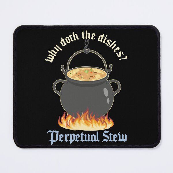 Item preview, Perpetual Stew Broth cauldron Medieval History Studies designed and sold by alltheprints.