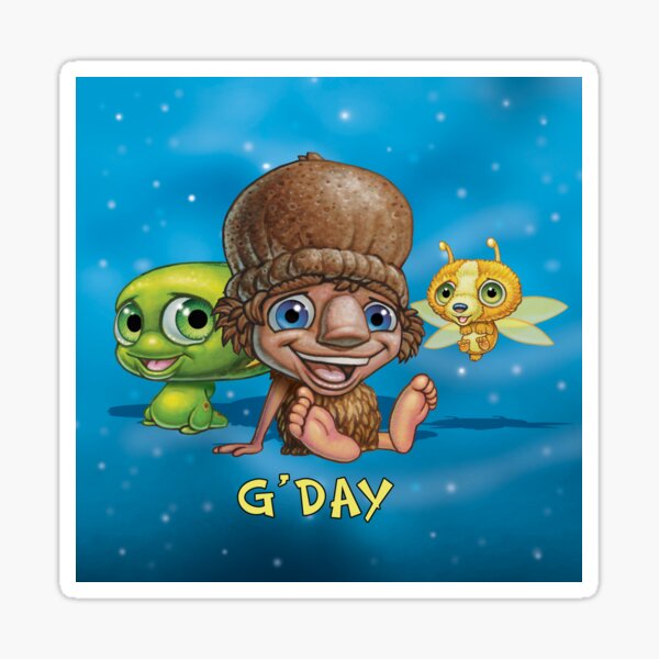 Item preview, Kip and Pip G'day Background designed and sold by Mythic Australia.