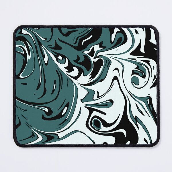 Item preview, Teal black liquid abstract Art  designed and sold by Tshirtstory.