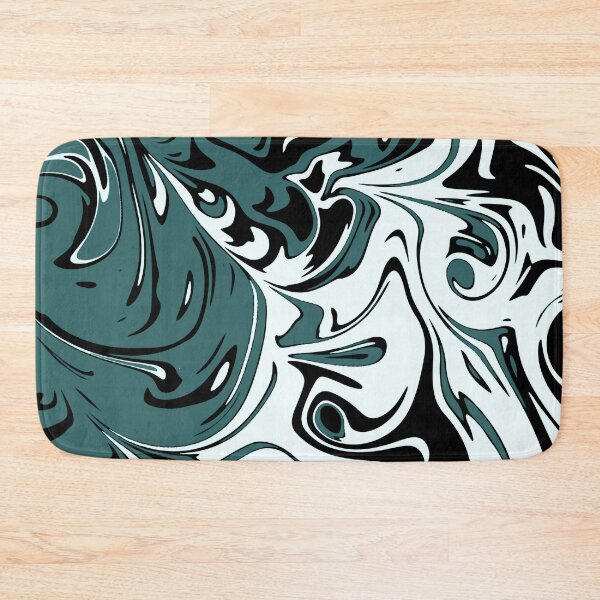Item preview, Teal black liquid abstract Art  designed and sold by Tshirtstory.