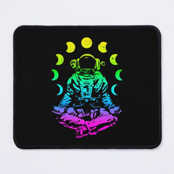 Item preview, Yoga Astronaut Moon Phase Zen Meditation Lotus Pose designed and sold by GrandeDuc.