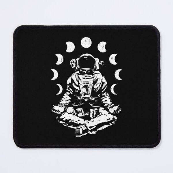 Item preview, Yoga Astronaut Moon Phase Zen Meditation Lotus Pose designed and sold by GrandeDuc.