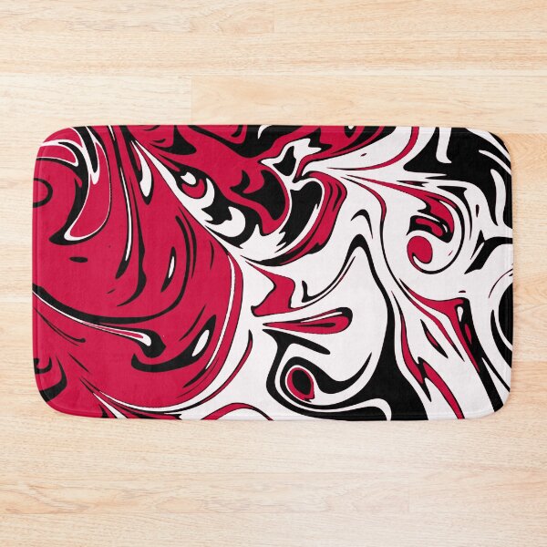 Item preview, Red black white liquid abstract Art  designed and sold by Tshirtstory.