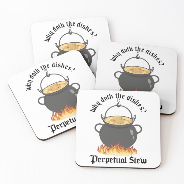 Item preview, Perpetual Stew Broth cauldron Medieval History Studies designed and sold by alltheprints.