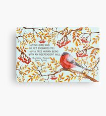 Jane Eyre Quote Metal Print