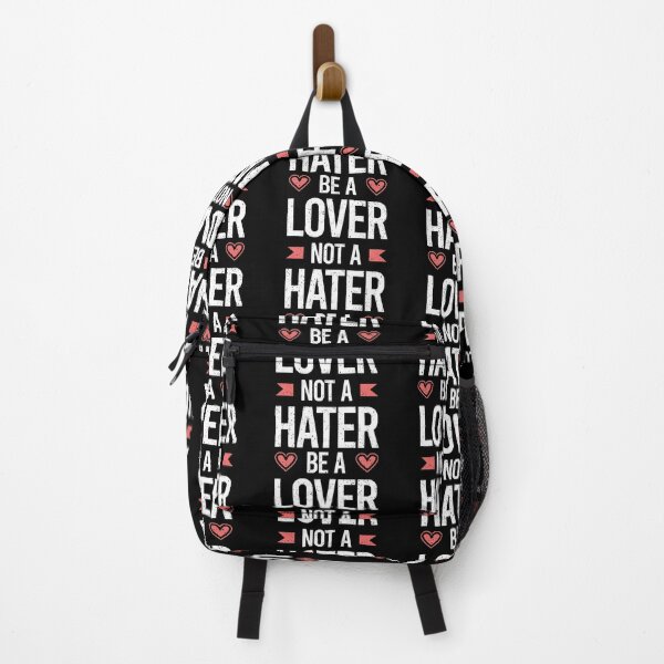 Item preview, Be a Lover Not A Hater Always Think To Be Positive Aspire To Inspire Before The Expire Funny Saying Happy Life Apparel Essential Motivation Inspiration Joy Mood designed and sold by DesignByHeartUK.