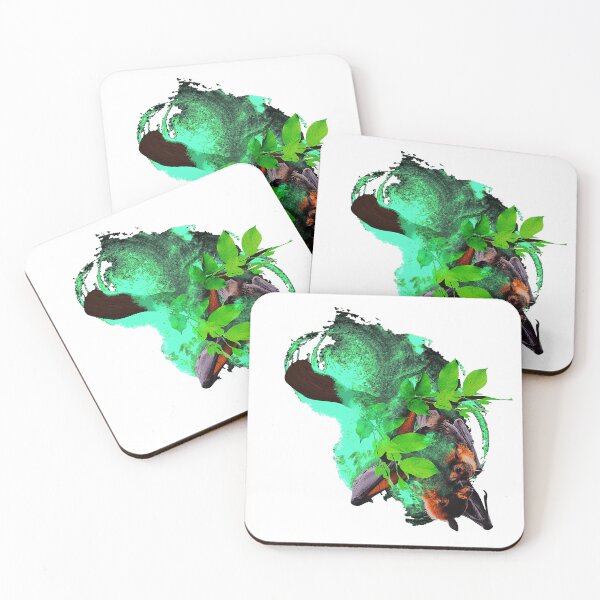 Item preview, Fruit bat with baby, cute baby animals, great animal photos designed and sold by Kirei-Lily.
