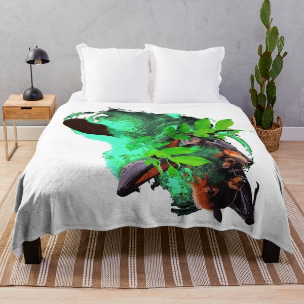 Item preview, Fruit bat with baby, cute baby animals, great animal photos designed and sold by Kirei-Lily.