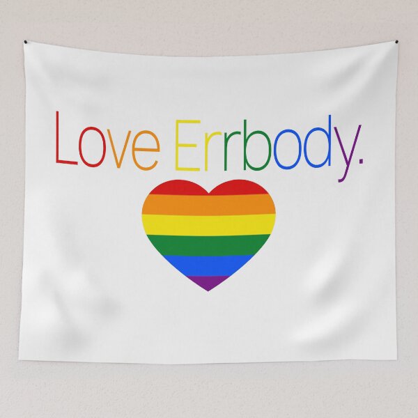 Item preview, Love Errbody || Typography || Pride colors designed and sold by mindischaos.