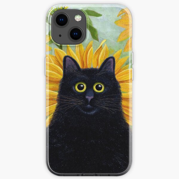 Dan de Lion with Sunflowers iPhone Soft Case