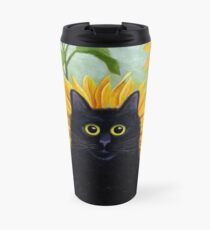 Dan de Lion with Sunflowers Travel Mug