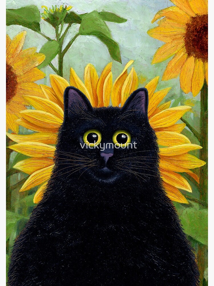 Dan de Lion with Sunflowers by vickymount