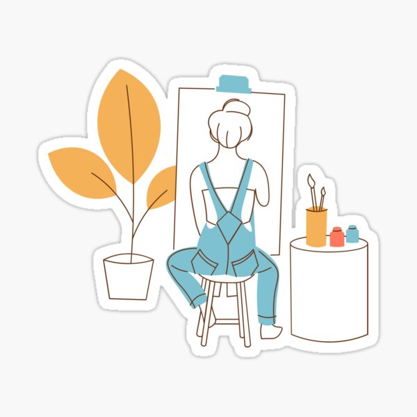I'm an artist Sticker